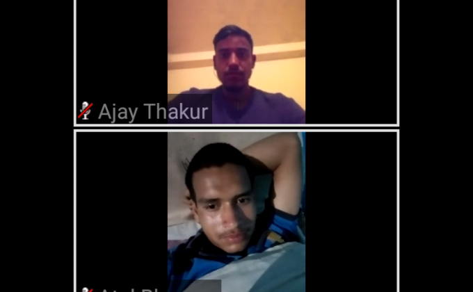 virtual meeting with the members sonw land rover open cerw manali