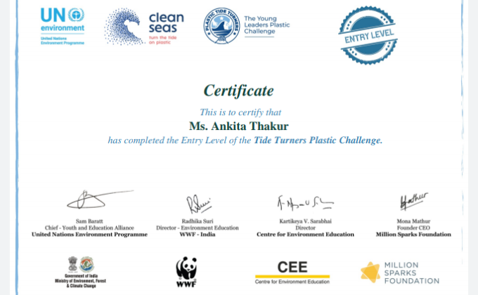 Project Sankalp (B) Environment & Sustainability (2) Challenge - #Plastic Tide Turners Challenge