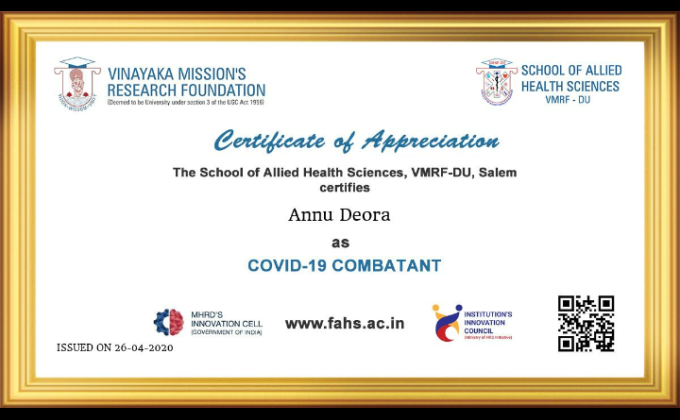 #Covid-19 Combatant