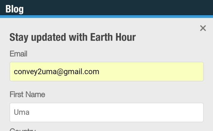 [C] Earth Hour
,Challenge 1 – #Voice for the Planet