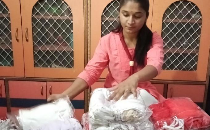 मास्क एकत्रण तथा पैकिंग कार्य #BSG DHQ , JODHPUR , RAJASTHAN