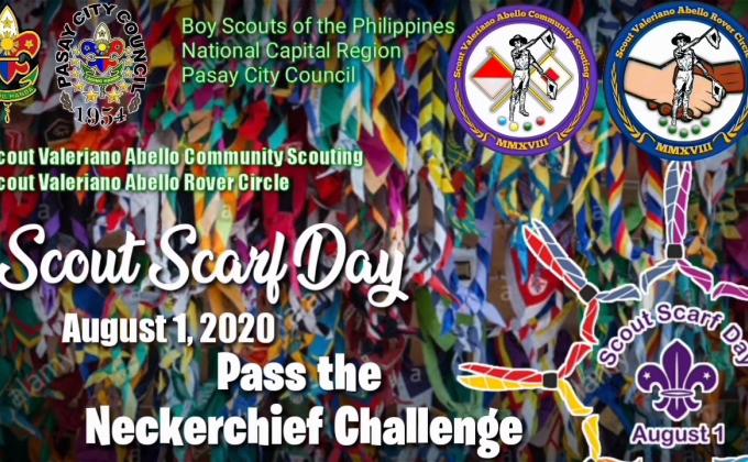 SCOVACOMSCO - Scout Scarf Day, "Pass the Neckerchief Challenge"