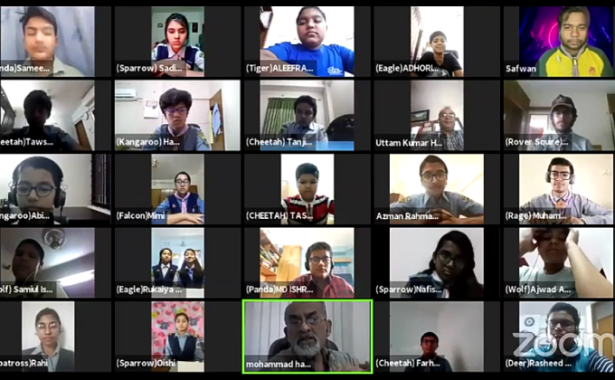 First Online Proficiency Badge Course of BIAM Model School & College Scout Group-686