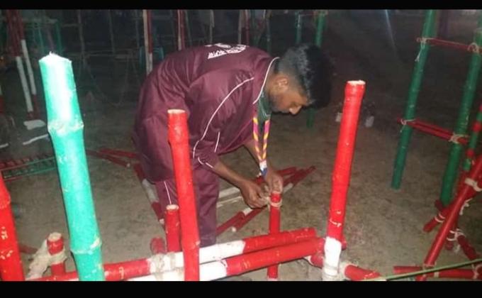 তাঁবু এলাকা ত্যাগ