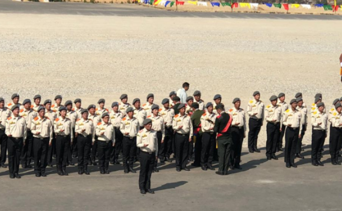 Participation of Guardians of peace- DeSuung program at Tencholling, Wangdue 