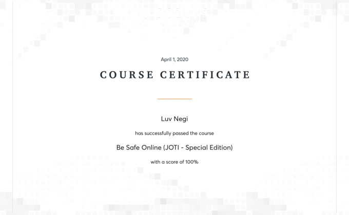 Be Safe online Course