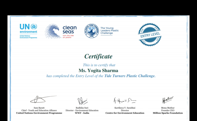 Tide turners Plastic Challenge.