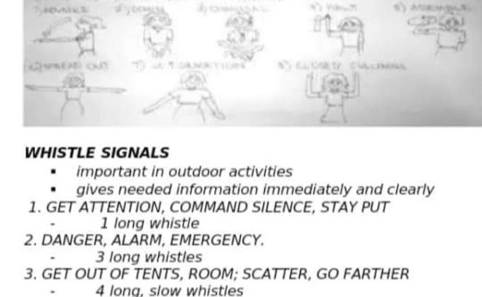 To prevent the youth/scouts getting outside we mainly explained tham.