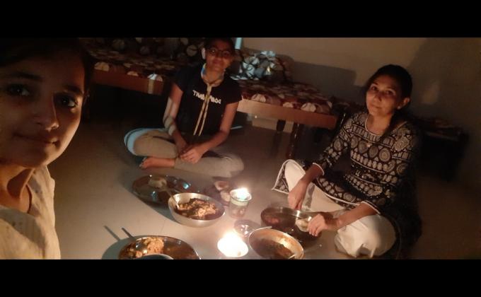 Dinner in the dark - Project Sankalp 