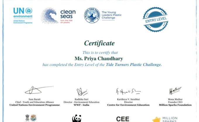 # Tide turners plastic challenge