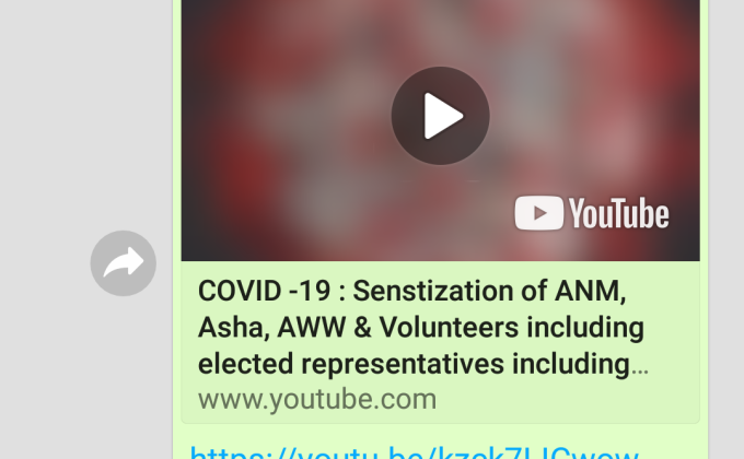 COVID19 senstization of ANM,ASHA,AWW& Volunteers including elected representatives including....