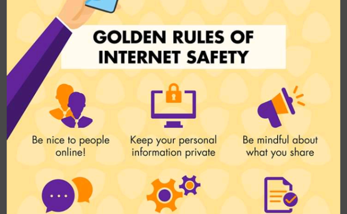  " Being safe online"