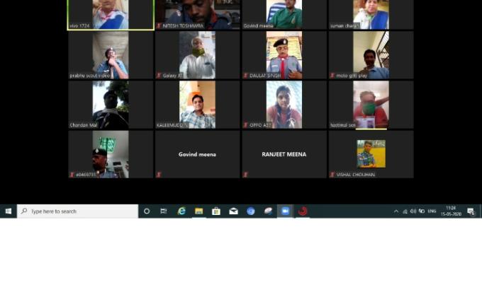 district level meeting organise by c.o.scout  and c.o.guide distric pali .rajasthan .india