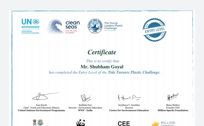 Sankalp project
[B] Environment & Substaiability
Challange 2 - #PlasticTideTurnersChallenge