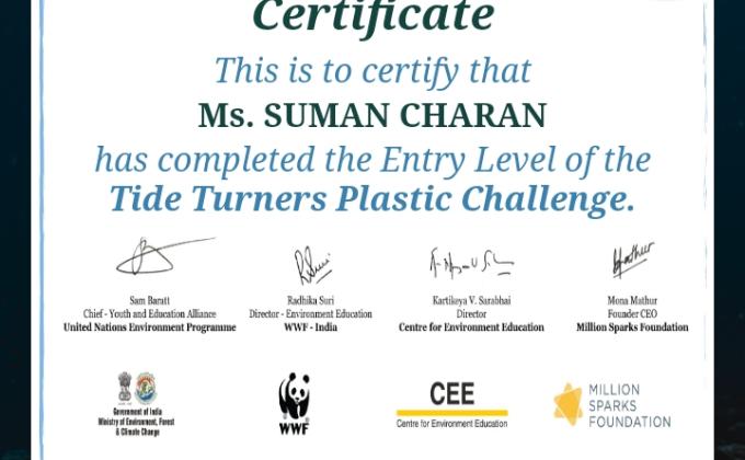  UDAN# BSG#GROUP(A)#PEASE AND PROSPERITY$CHALLENGE( 5)# TIDE TURNER PLASTIC CHELLENGE