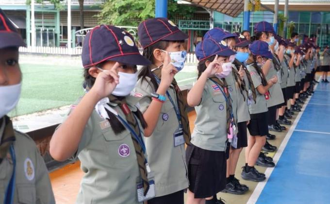 ฝึกระเบียบแถว-เปิดกองลูกเสือ