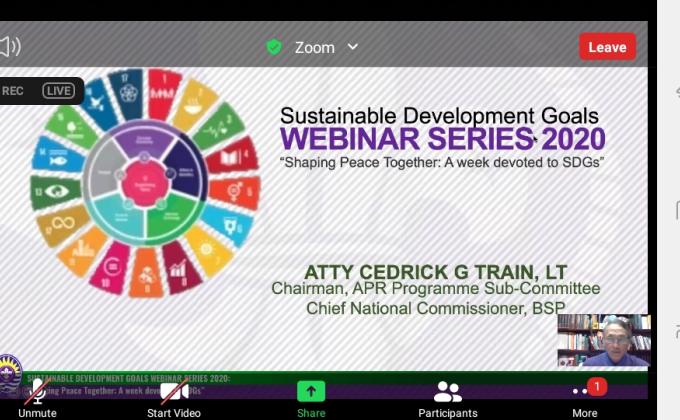 WEBINAR SERIES 2020 SDGs Asia Pacific Program... #Messenger of Peace