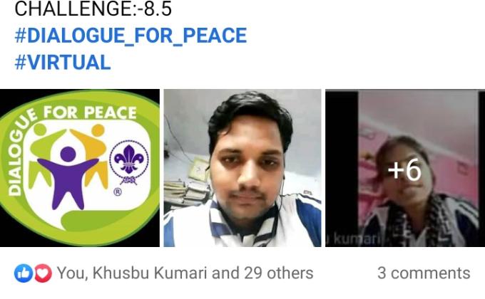 IDP
CHALLENGE:-8.5
#DIALOGUE_FOR_PEACE 
#VIRTUAL