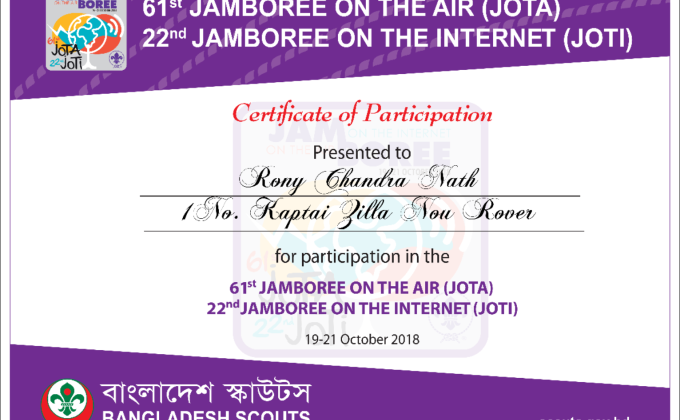61th JOTA & 22nd JOTI - 2018