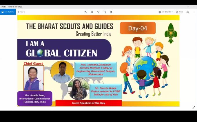 4th Day Of "I AM A GLOBAL CITIZEN" A Series Of Webinar On Sustainable Development Goals