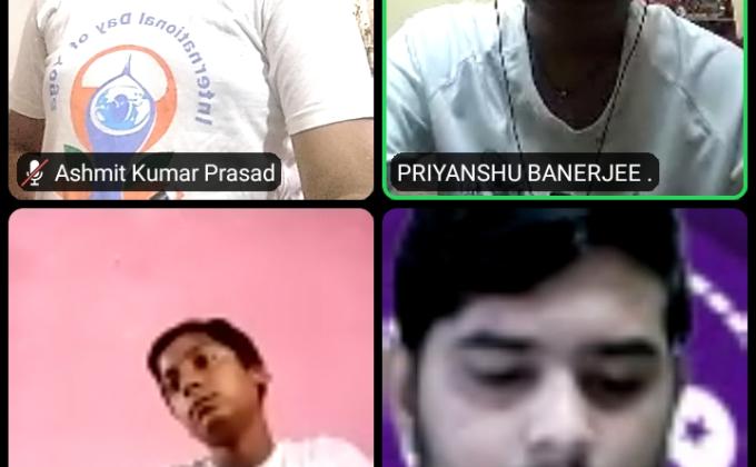 INTERNATIONAL YOGA DAY CELEBRATION ORGANISED BY ERBS&G, SOUTH GROUP, KANCHRAPARA DIST. 