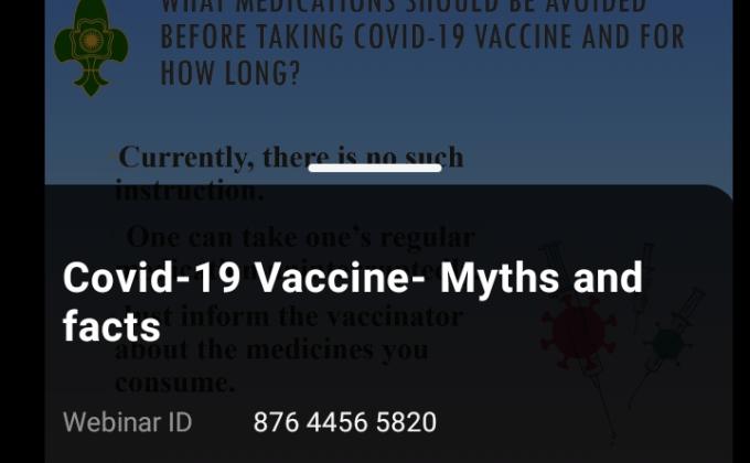 Covid-19 Vaccine - Myths and facts webinar project 