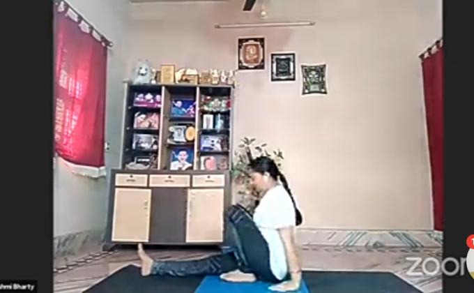 sankalp 2.0activity 1,yoga with bsg, ##bsgsankalp Monalisa Das 