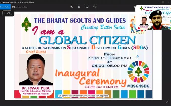 Day 1,Inaugural ceremony of the webinar series conducted by BSGindia, on SDGgoals.##BSGindia ##bsg4sdgs
