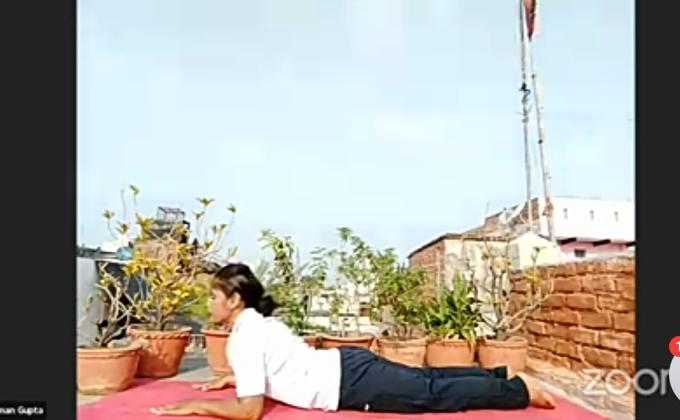 sankalp 2.0,activity 1,yoga with bsg, ##bsgsankalp Monalisa Das