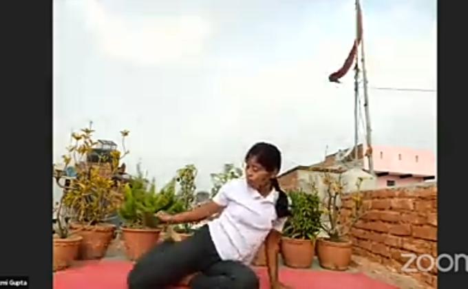 Sankalp 2.0,activity 1,yoga with bsg, ##bsgsankalp ##BSGindia Monalisa Das 