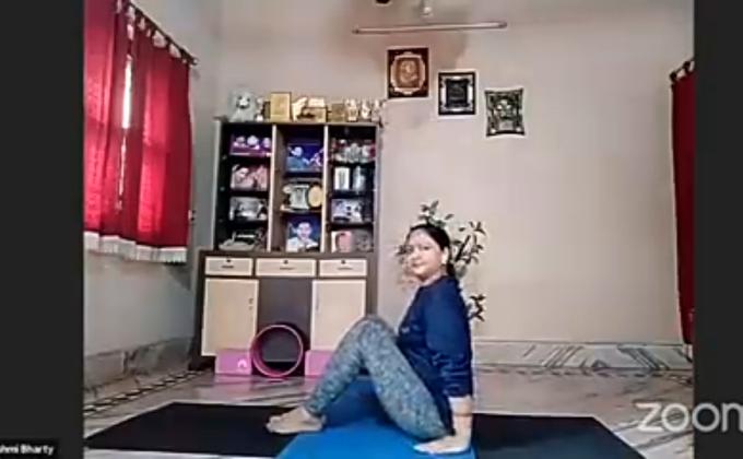 sankalp 2.0,activity 1,yoga with bsg, Monalisa Das