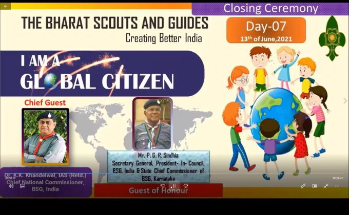 Valedictory of the Series of webinar on I'm a global Citizen