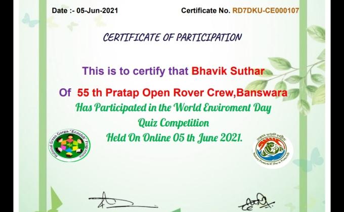 World environment day Quiz Competition  