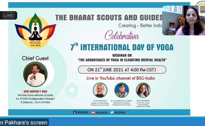 observation of international yoga day with BSGindia, ##BSGindia ##BSGNHQ, Monalisa Das 