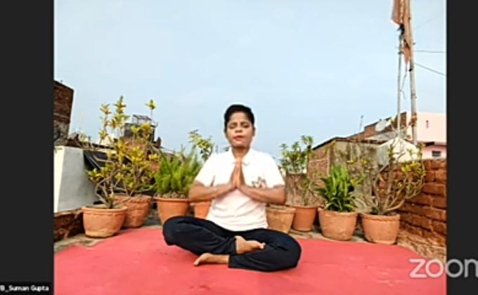 ##sankalp activities ##activity 1##Yoga with BSG ##bsgsankalp Monalisa Das Ranger leader S. b. sc. h. s. school konisi Ganjam odisha 