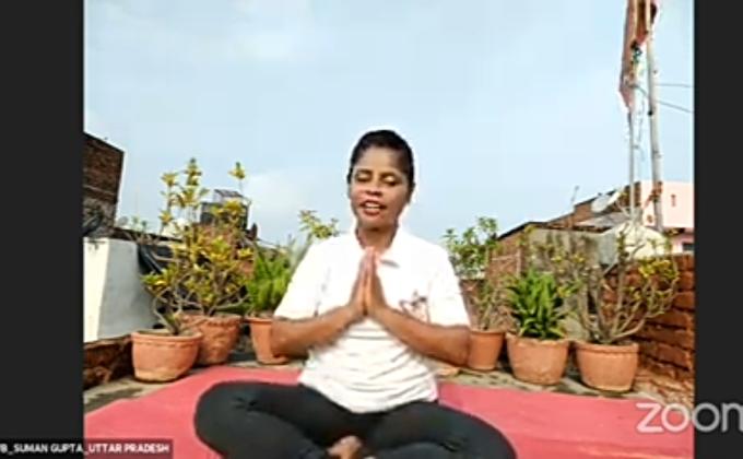 sankalp 2.0,activity 1,yoga with bsg, ##bsgsankalp Monalisa Das Ranger leader 