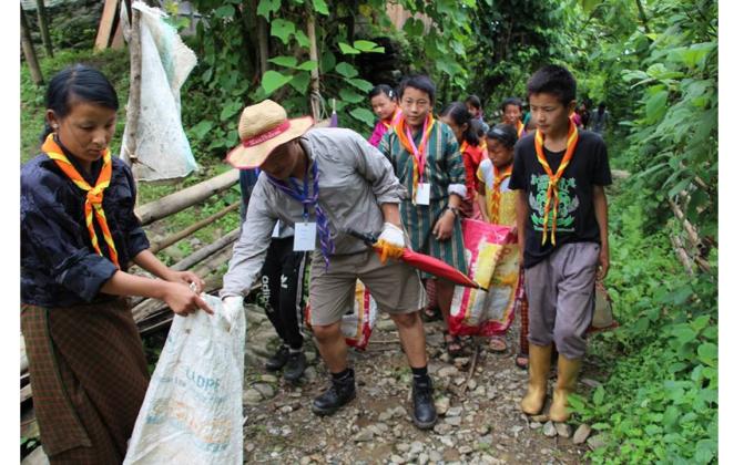 waste management advocacy at Drukpagang village in samtse