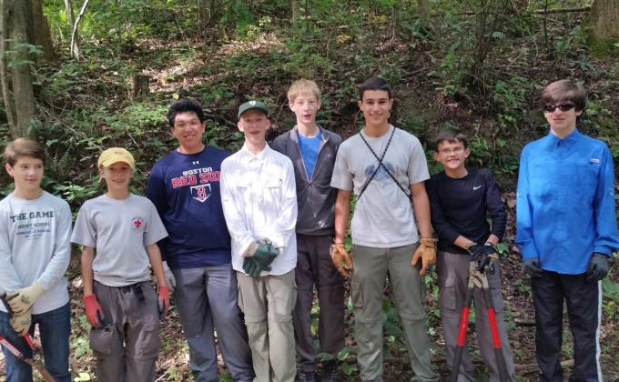 Invasive Plant Removal: Troop 91 & MountainTrue