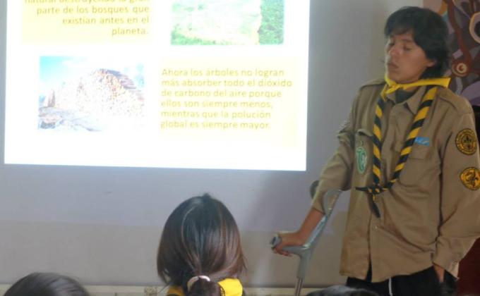Mantenemos limpios los espacios scouts. Enseñamos a cuidar el medio ambiente con el ejemplo