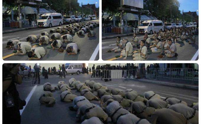 The last time thai scouts we have a chance to pay homage to His majesty King Rama IX's.