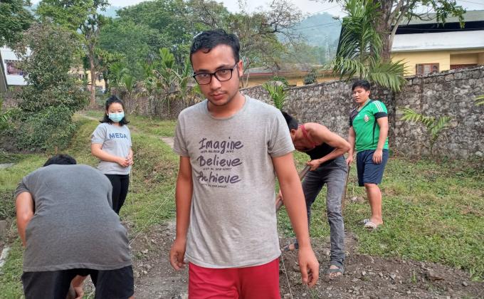 Preparation of footpath 