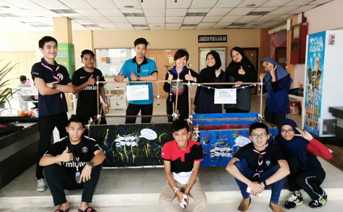 Walkside by Rovs Project - Made Recycle Bin at Politeknik Sultan Salahuddin Abdul Aziz Shah