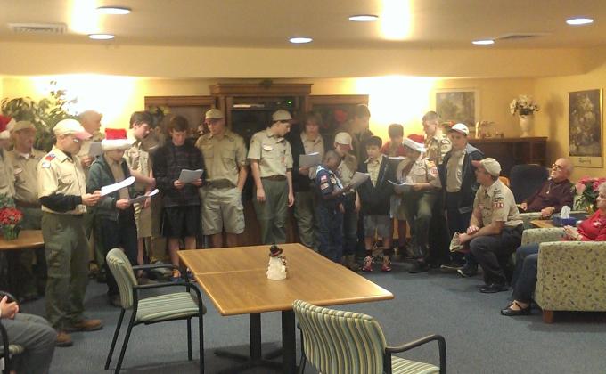 Caroling with the Seniors