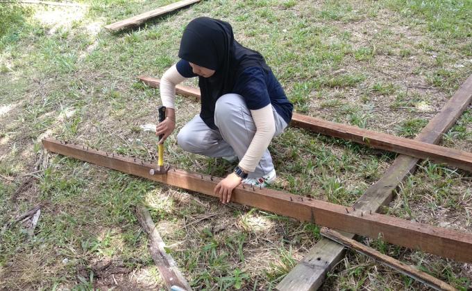 MISA ISLAND GOAT PROJECT #9th Pembinaan Rangka Bahagian Lantai