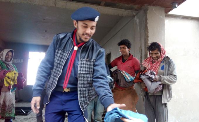 donating clothes to needy people