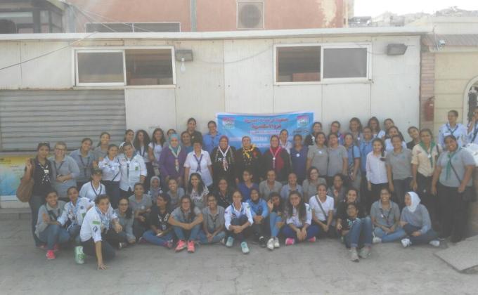 The guides of Alexandria celebrating the peace day by inspiring their community