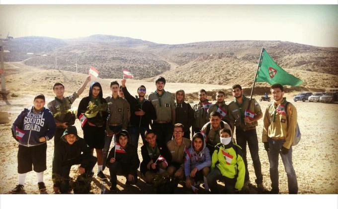 Troupe SJAJ helping in forestation.