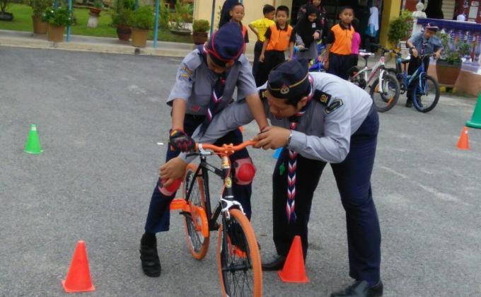 Ujian Lencana Ahli Berbasikal PKK 55 Jempol