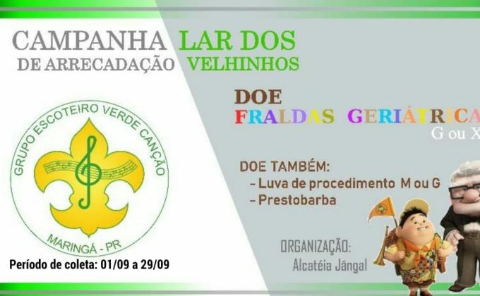 Visita a idosos do "Lar dos Velhinhos" e doação de itens de necessidade