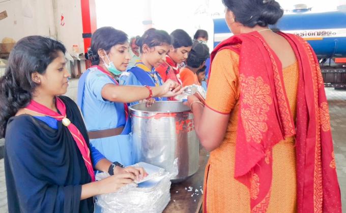 Flood relief camp service